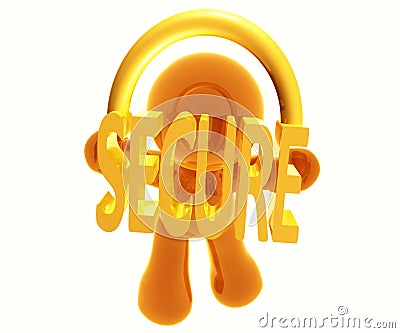 Secure transaction Stock Photo