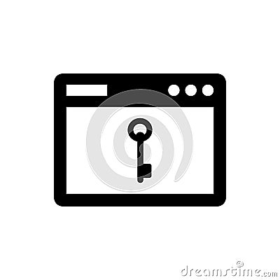 Secure website icon Vector Illustration