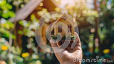 Secure Your Dreams: Property Insurance Concept Stock Photo