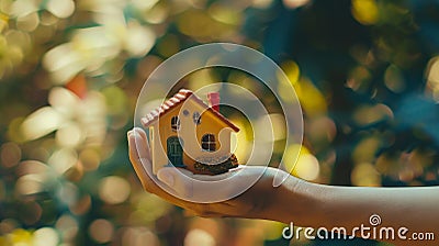 Secure Your Dreams: Property Insurance Concept Stock Photo