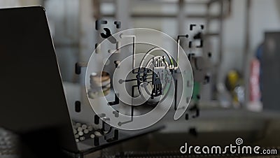 Securing the Digital Realm: Artificial Intelligence Combating Hacking in Internet Communication. Stock Photo