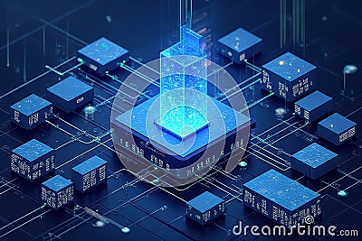 Securing Solana Network via Node Infrastructure Stock Photo