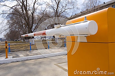 Security barrier Stock Photo