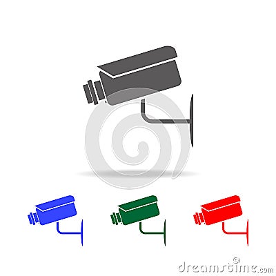 Security camera icon. Elements of cyber security multi colored icons. Premium quality graphic design icon. Simple icon for website Stock Photo