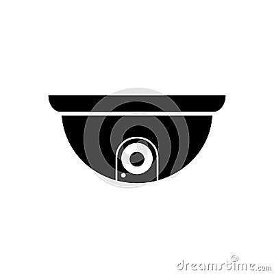 Security camera icon. Surveillance camera. Security equipment and security guard - vector Vector Illustration