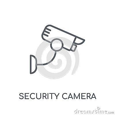 Security camera linear icon. Modern outline Security camera logo Vector Illustration