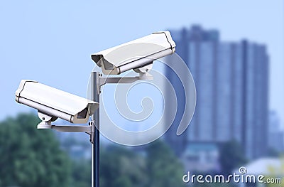 Security camera outdoor ,cctv outdooR Stock Photo