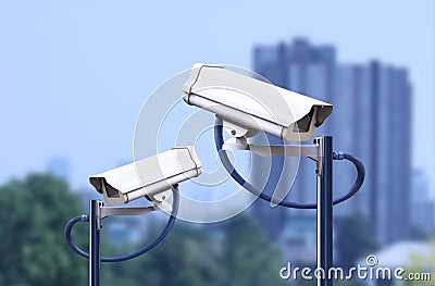 Security camera outdoor ,cctv outdoor Stock Photo