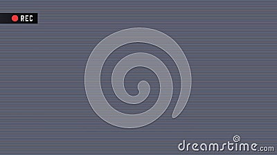 Security camera 16x9 video frame. Camcorder ui overlay. Videocamera frame with record indicator Vector Illustration