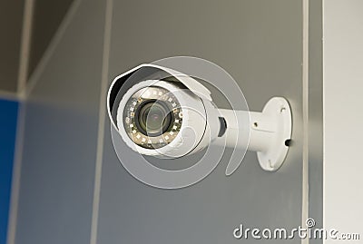 Security CCTV camera Stock Photo