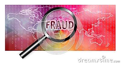 Security Concept Focus Fraud Investigation Stock Photo