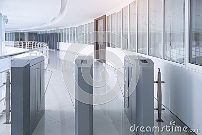 Security Entrance gate Access system for office Stock Photo