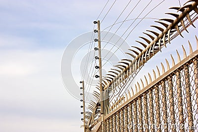 Security fence Stock Photo