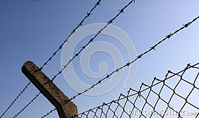 Security Fence Stock Photo