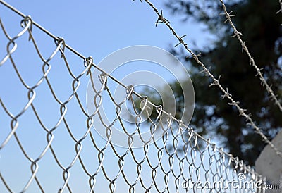 Security fence Stock Photo