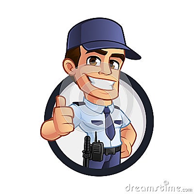 Security guard Vector Illustration