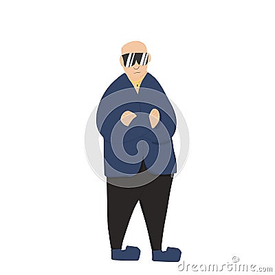 Security guard man person concept. Vector design Vector Illustration