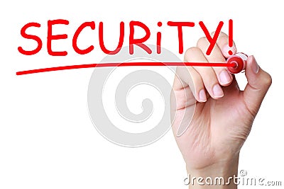 Security Headline Stock Photo