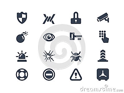 Security icons Vector Illustration