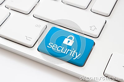 Security key and lock sign Stock Photo