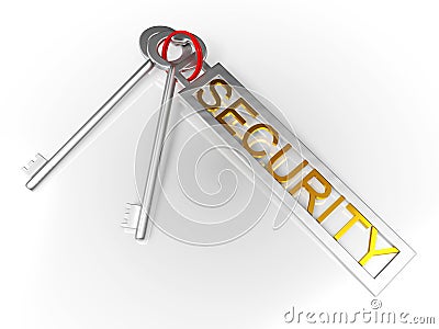 Security Keys Shows Protect Locked And Safe Stock Photo