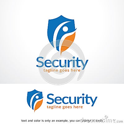Security Logo Template Design Vector, Emblem, Design Concept, Creative Symbol, Icon Vector Illustration