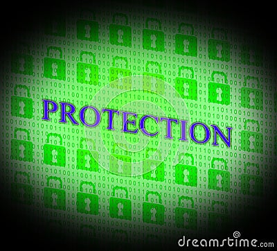 Security Protection Means Forbidden Password And Unauthorized Stock Photo