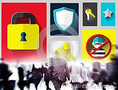 Security Protection Privacy Password Firewall Concept Stock Photo