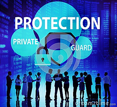 Security Protection Secrecy Privacy Firewall Guard Concept Stock Photo