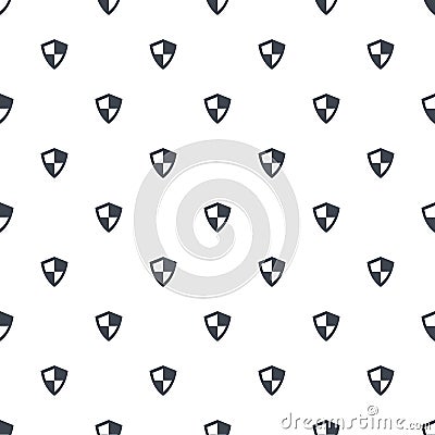 Security Shield pattern repeat seamless pattern. Vector geometric illustration. Stock vector illustration Cartoon Illustration