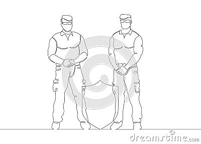 Security SECURITY shield protection guard bodyguard Vector Illustration