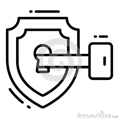 security shielded, Protection and security vector icons set cyber computer network business data technology Vector Illustration