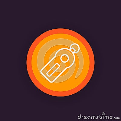 Security token line icon Vector Illustration