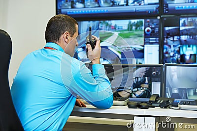 Security video surveillance Stock Photo