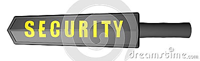 Security Wand Stock Photo