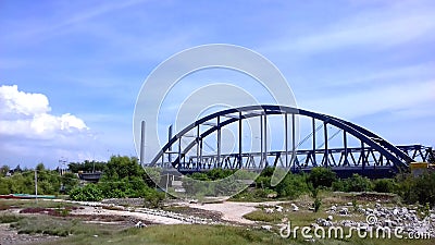 Sedayulawas Bridge Editorial Stock Photo