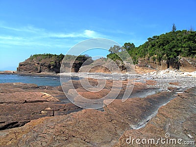 Sedimentary rocks Stock Photo