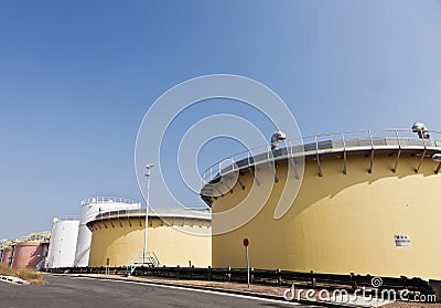 Sedimentation tank in a sewage treatment plant Stock Photo