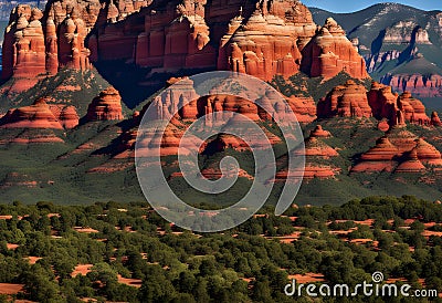 Sedona Arizona Red Rock Formations Stock Photo