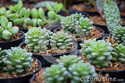 Sedum Burrito , Burro`s Tail , Donkey`s Tail. Stock Photo