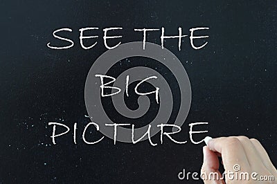 See the big picture Stock Photo