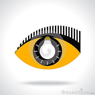 See many ideas in eye Vector Illustration