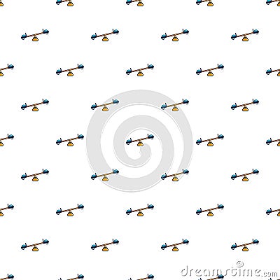 See saw pattern seamless Vector Illustration