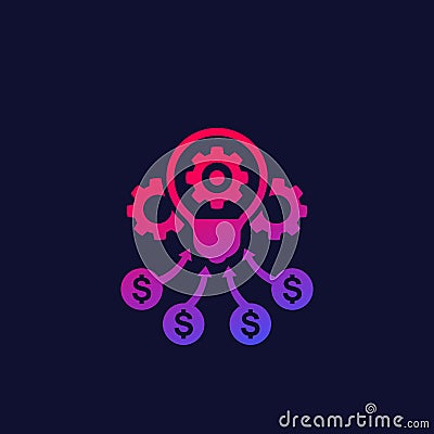 Seed money, capital for a start-up and funding Vector Illustration