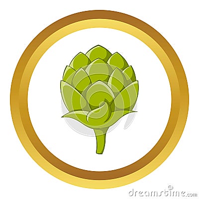 Seeds hops vector icon Vector Illustration