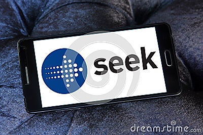 Seek Limited company logo Editorial Stock Photo