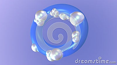 Seething torus 3d render Stock Photo