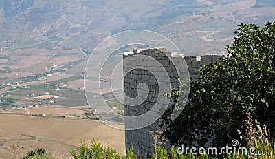 Surveillance from Monte Barbaro Stock Photo