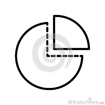 Segment icon vector isolated on white background, Segment sign Vector Illustration