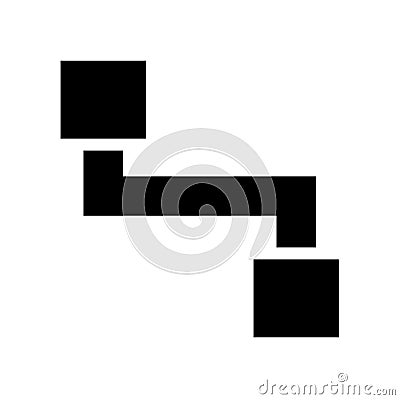 Segment Path icon. Trendy Segment Path logo concept on white background from Maps and Locations collection Vector Illustration